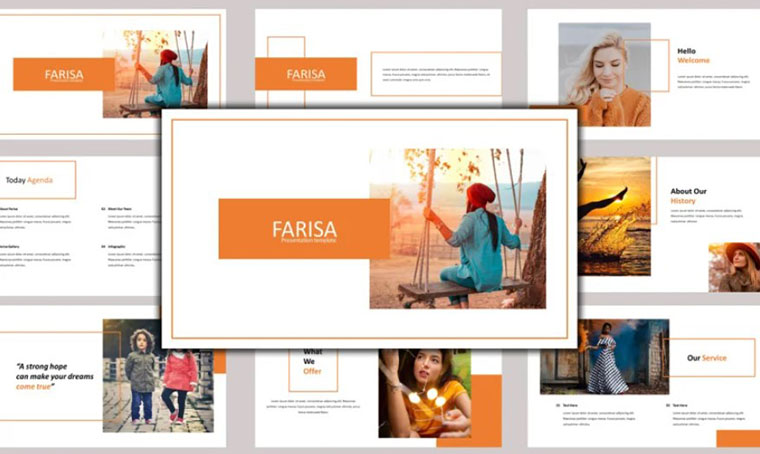 Farisa - PowerPoint template by Abukick