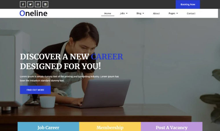 Job Portal Bootstrap Template by Codezion