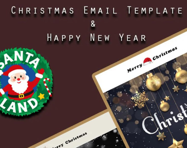 Merry Christmas & Happy New Year HTML newsletter template by Webheay