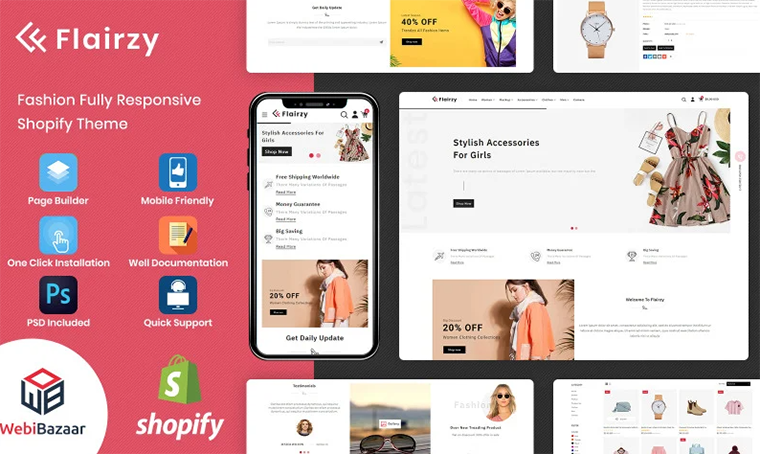 Flairzy - Fashion Shopify theme by WebiBazaar