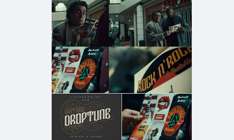 American Gods with Droptune Typeface