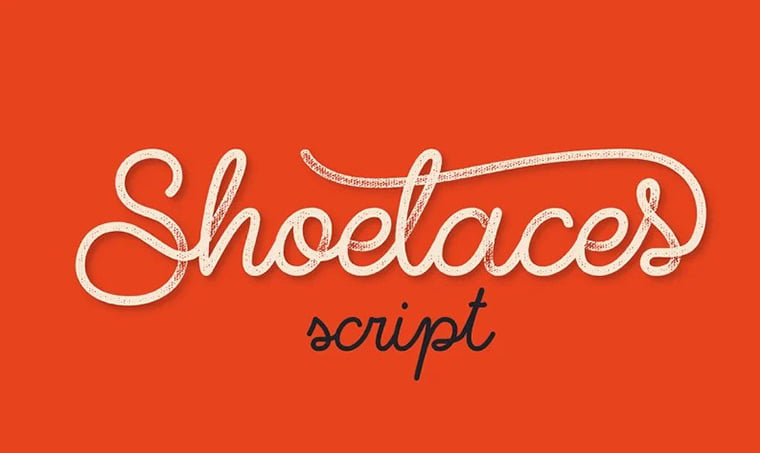 Shoelaces font by Gleb Guralnyk