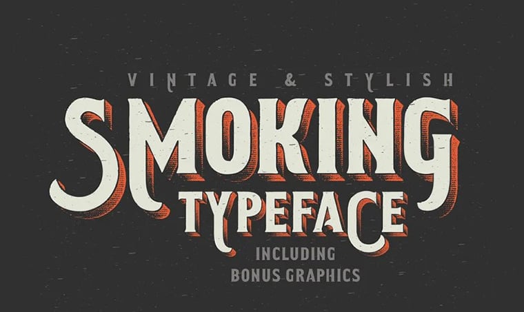 Smoking Typeface Font